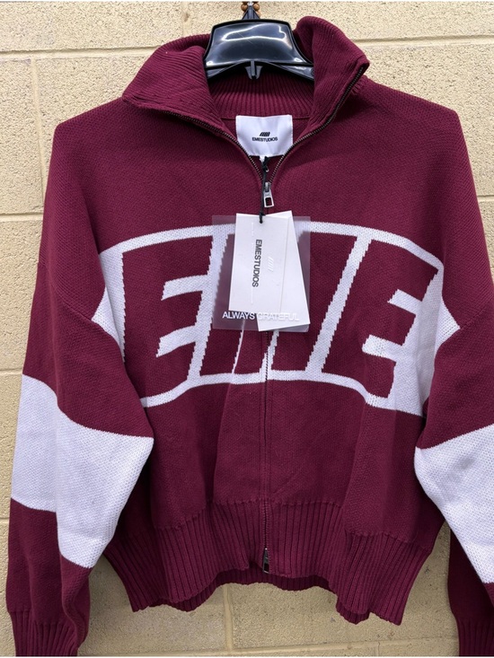 emestudios Other - Emestudio Thrill Burgundy Zipper Knit